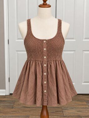 Blanque Brown Shirt Size Medium NWT